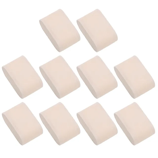 Sourcing Map Lot 10 coussins montre flanelle beige 73mm