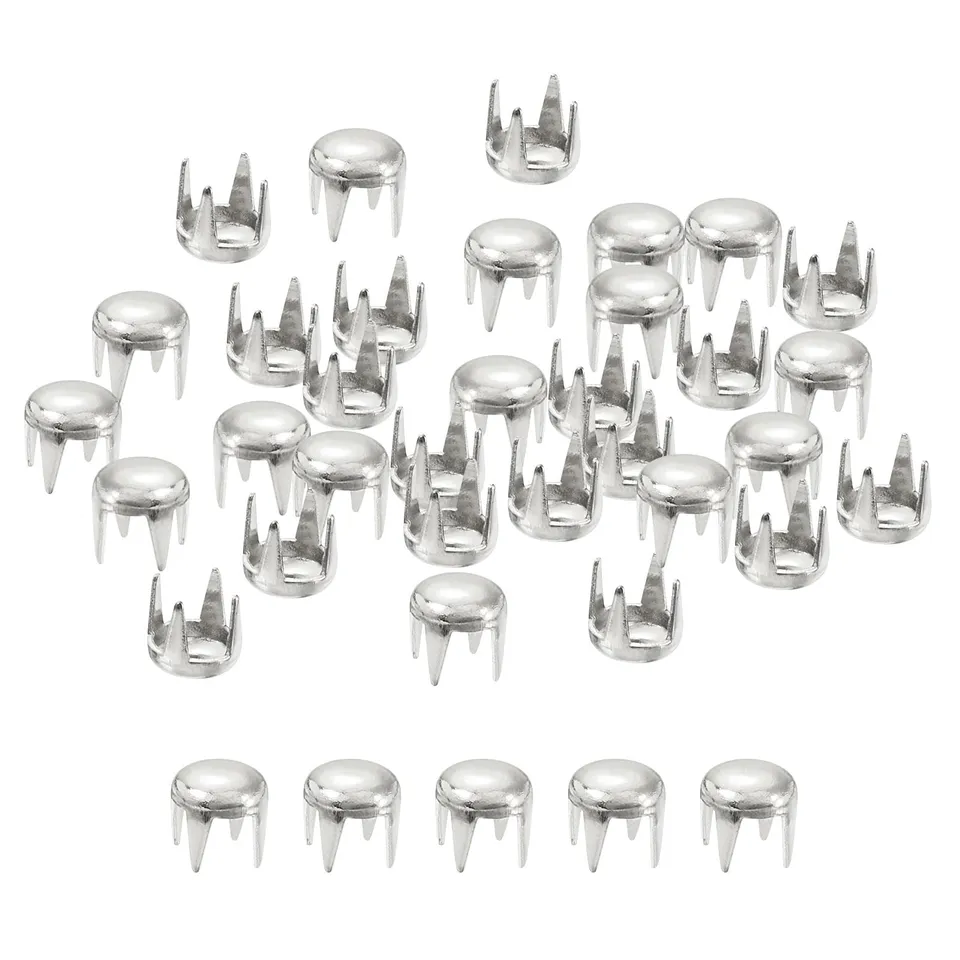 Sourcingmap Home & Garden Clou Dôme Métal Argenté 4mm Lot 100 Laiton