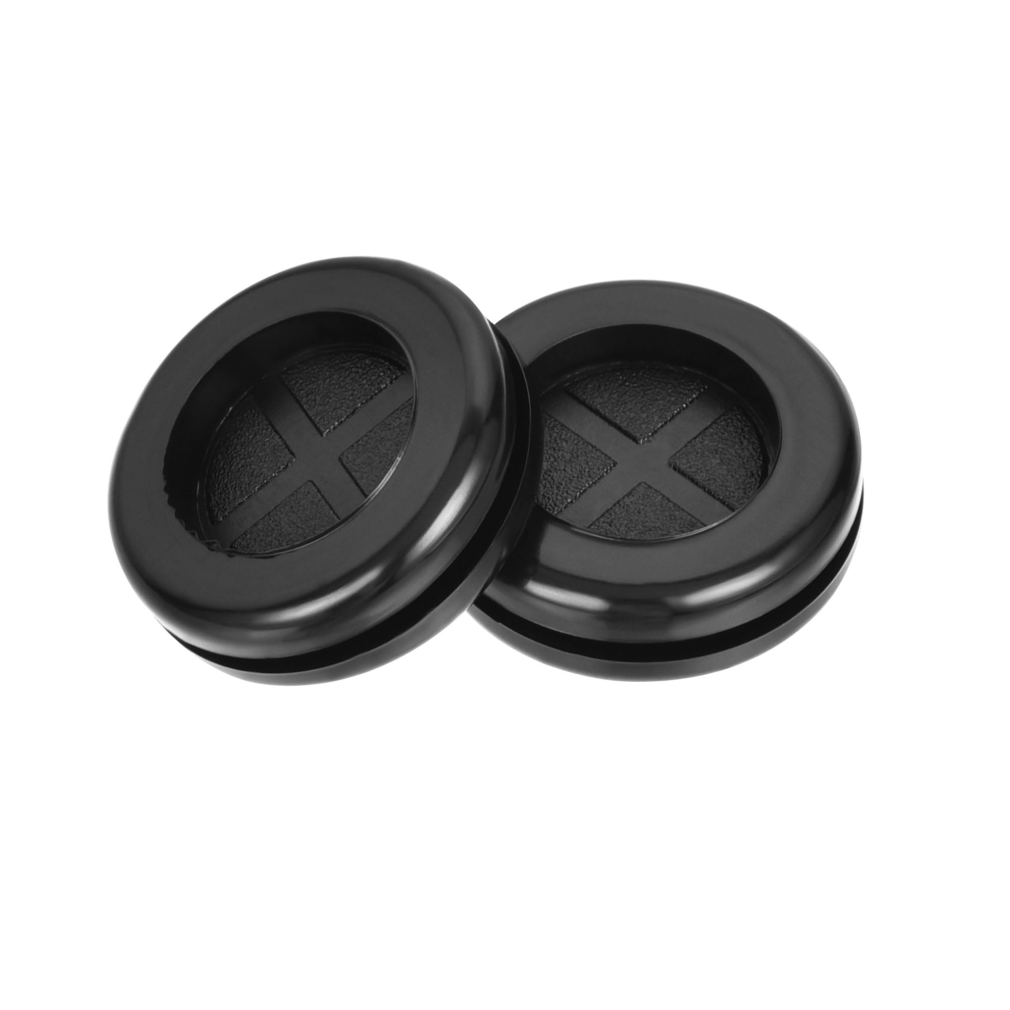 sourcing map 50mm passe-fil caoutchouc rond noir lot 4