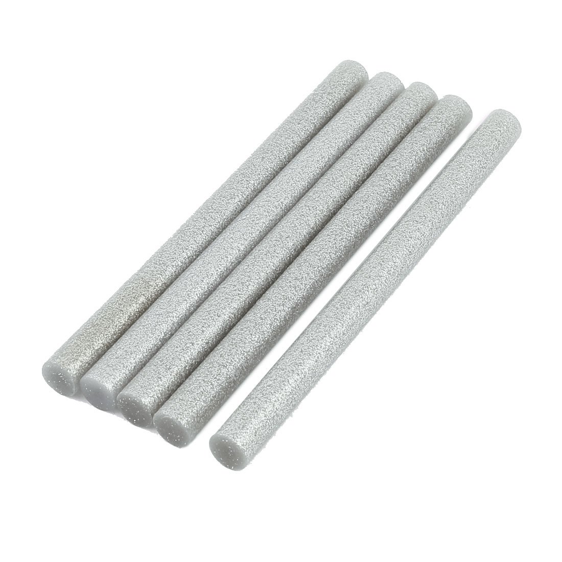 Sourcing Map 5 bâtons colle chaude 11x150mm argentés