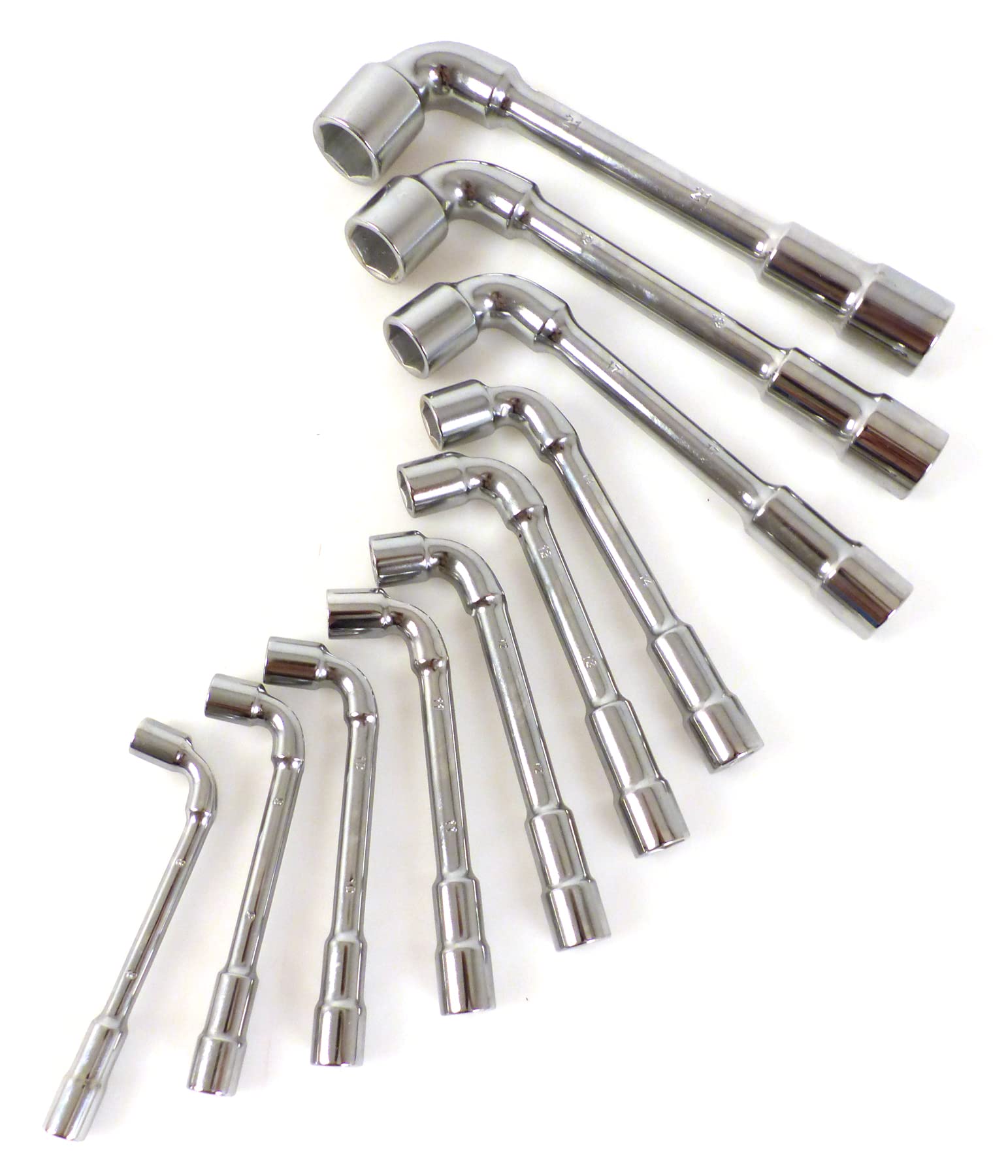 Precision Steel jeu 10 clés à pipe 8-21 mm chrome vanadium