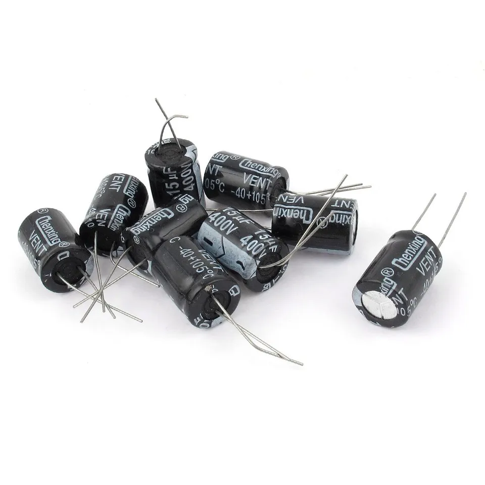sourcing map Condensateur 15uF 400V radial 9pcs