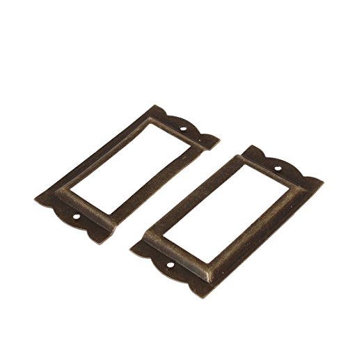 Sourcingmap Porte-Étiquette Fer Bronze 84mm Lot 10