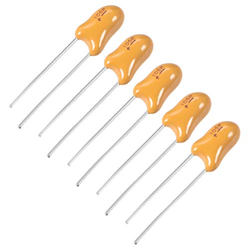 SourcingMAP Industrial condensateur tantale 1uF 25V 5 pièces
