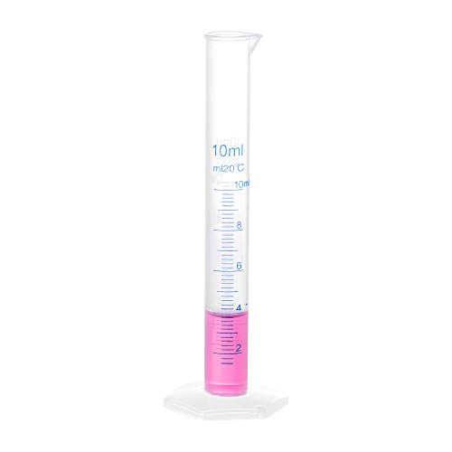 Sourcingmap 10ml cylindre gradué plastique éprouvette labo