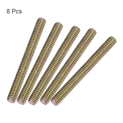 Sourcingmap 8 tiges filetées M8 3" acier zinc 5/16