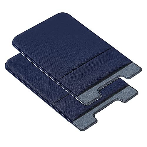 sourcing map Electronics porte-cartes adhésif bleu marine lot 2 spandex