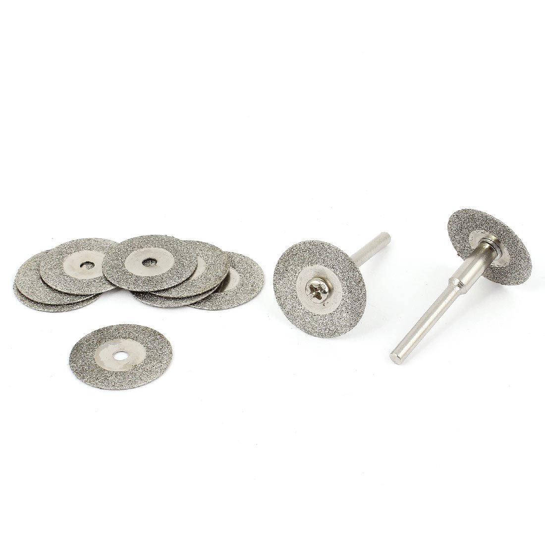 Sourcingmap Disque Diamant 20mm 10 pcs + Mandrin 3mm