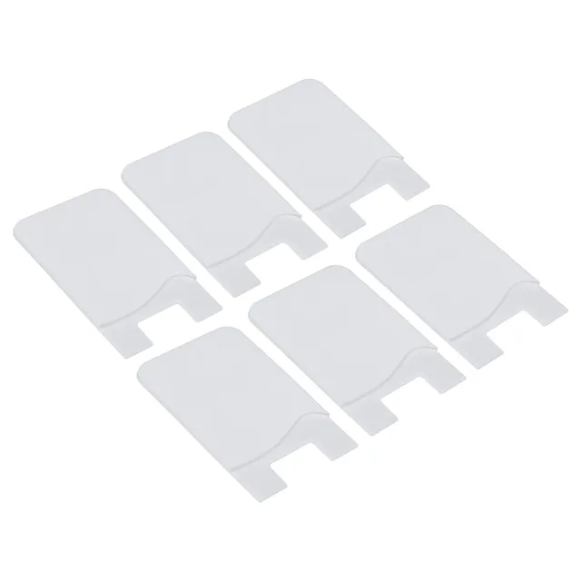 Sourcing Map Electronics porte-carte téléphone blanc lot 6 silicone