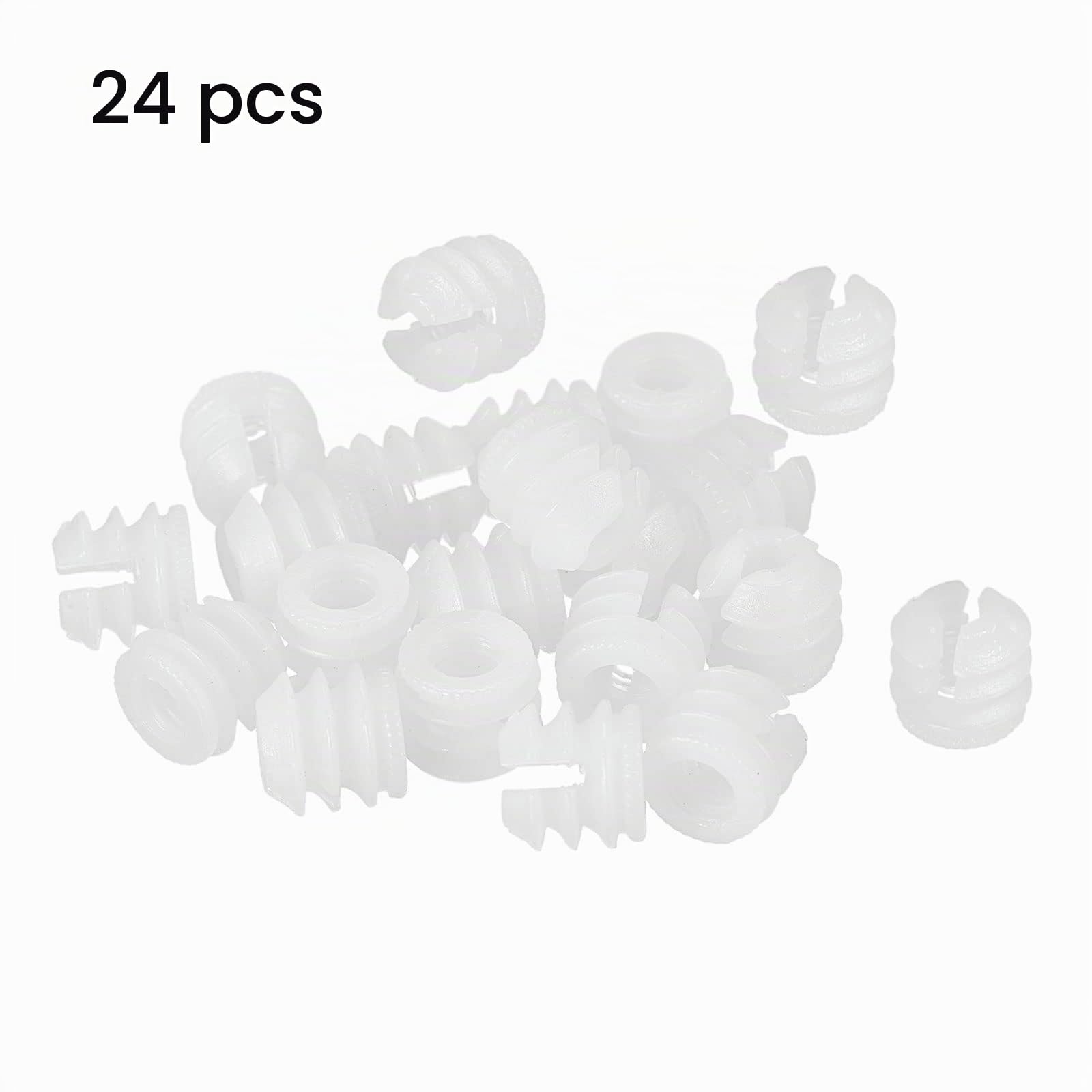 sourcing map Ecrou insert meuble nylon M6 lot 24