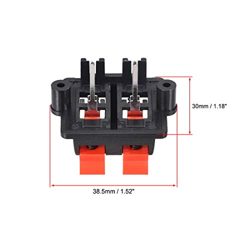 sourcing map Bornier haut-parleur 4 voies push 5pcs
