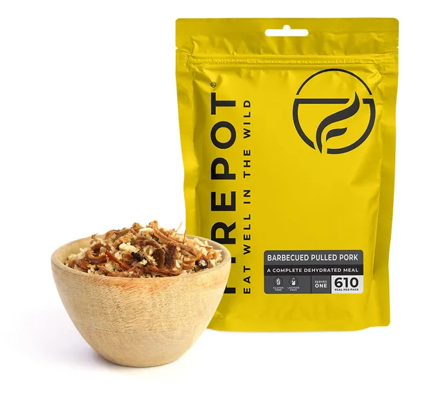 Firepot Barbecued Pulled Pork plat lyophilisé régulière 125g porc
