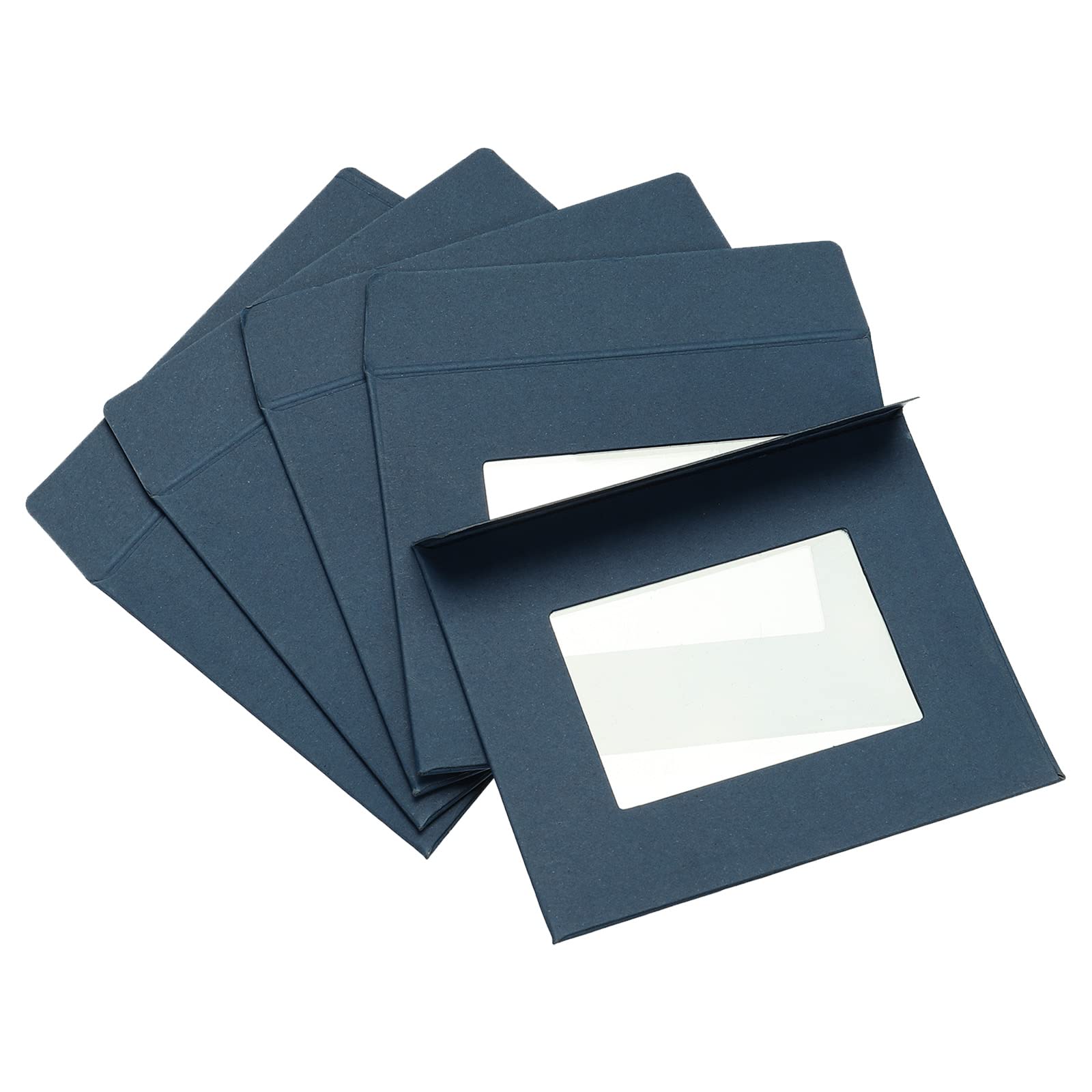 Sourcing Map 10x8 Enveloppe Fenêtre Bleue Double Face x10