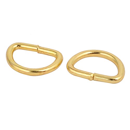 Sourcing Map Anneaux D 10mm fer soudé lot 10 boucles