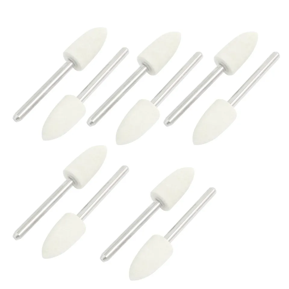Sourcingmap Embout Polissage Feutre 8mm Lot de 10 Conique