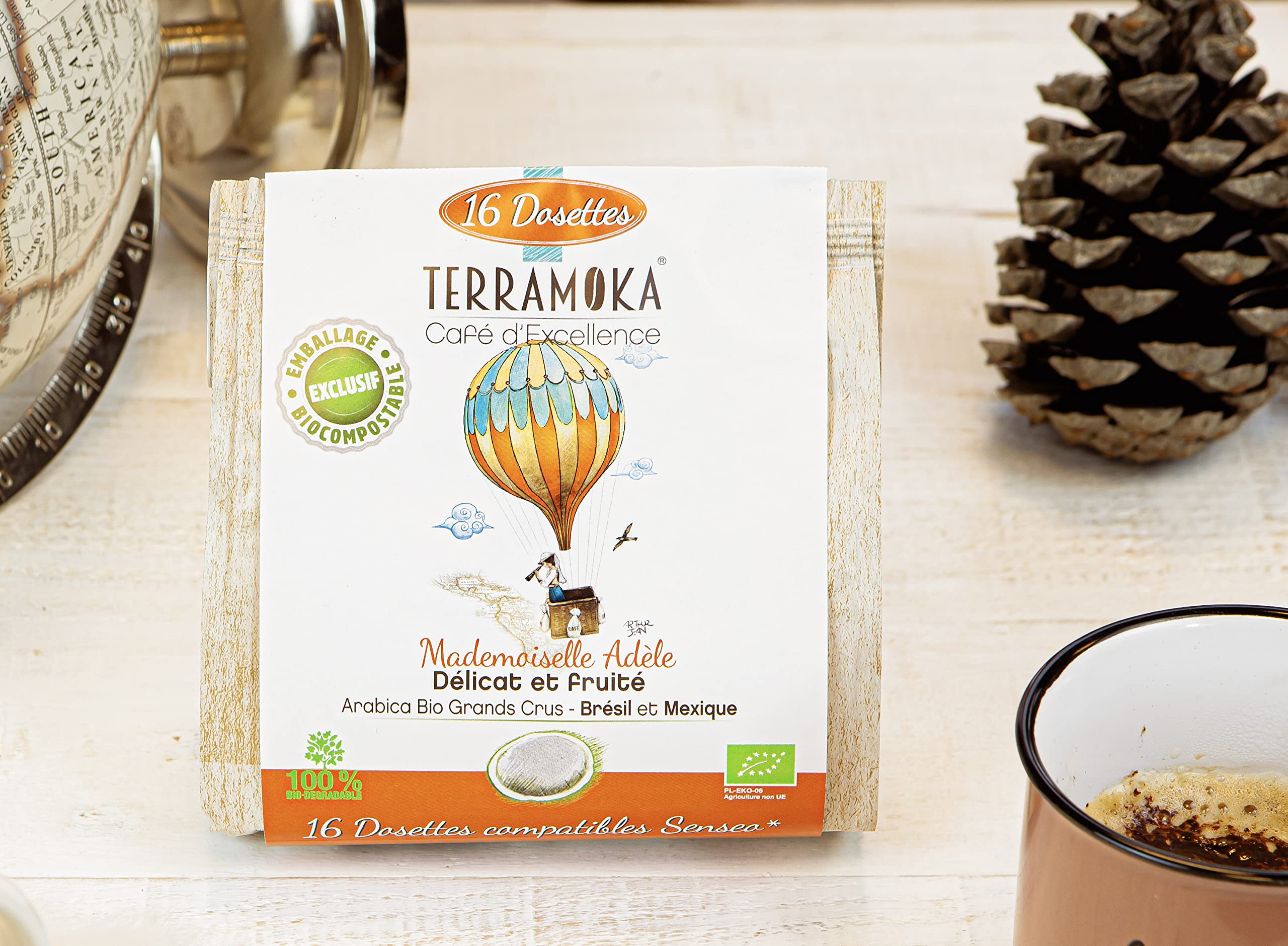 Terramoka La Signature dosettes Senseo bio coffret 96