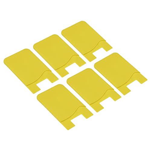 Sourcingmap Electronics porte-carte silicone jaune x6