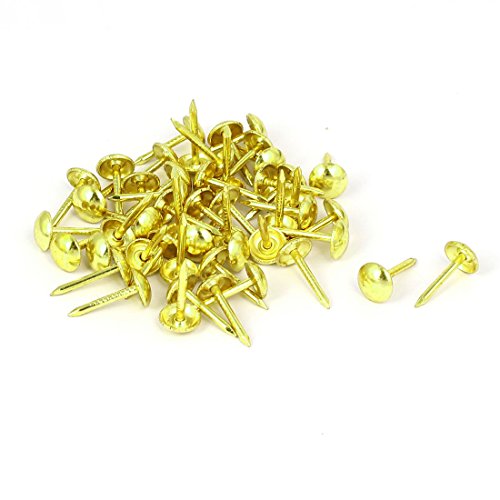 Sourcing Map Home & Garden clou tapissier doré 7x14mm 50pcs