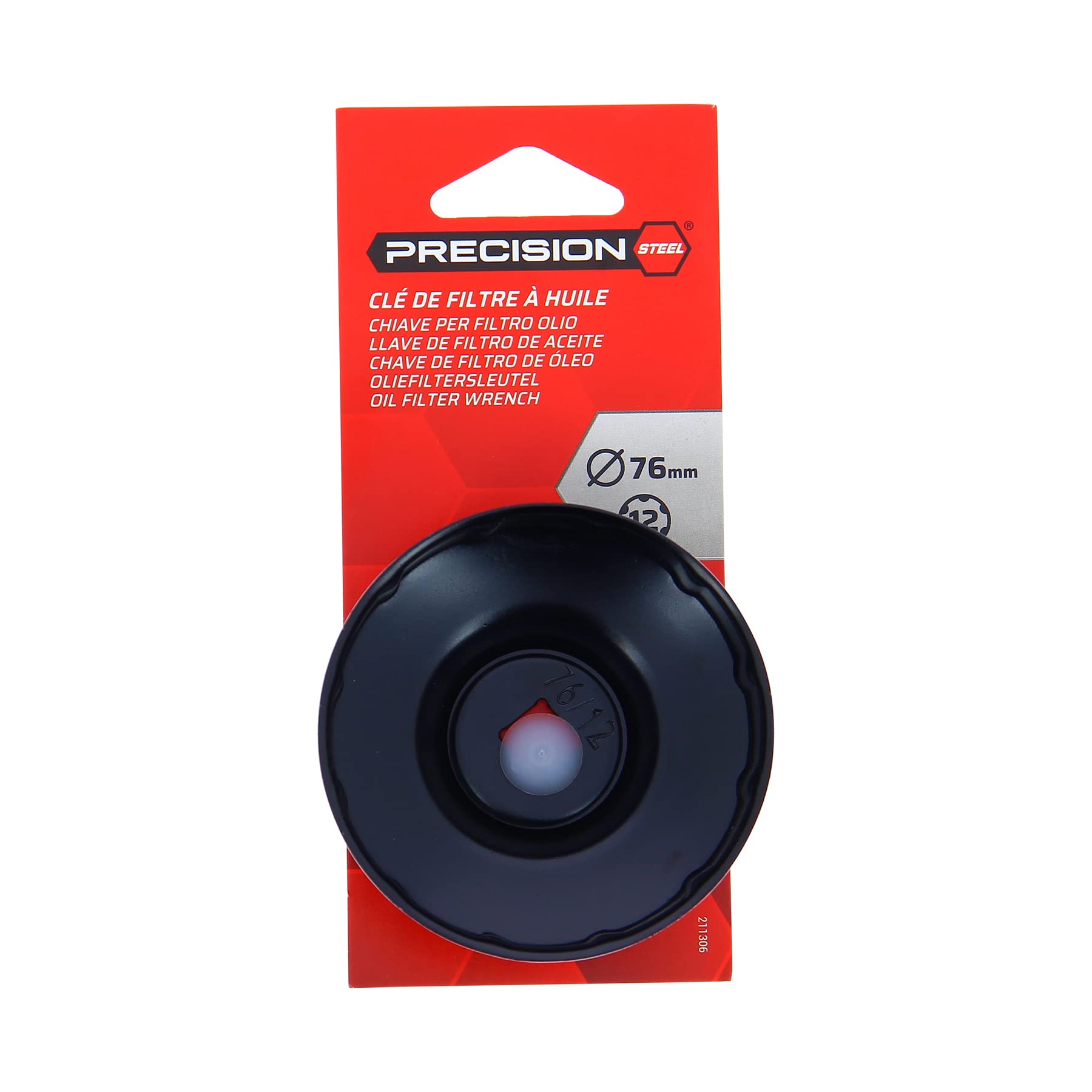PRECISION STEEL Outils de vidange clé cloche E76 76mm noir