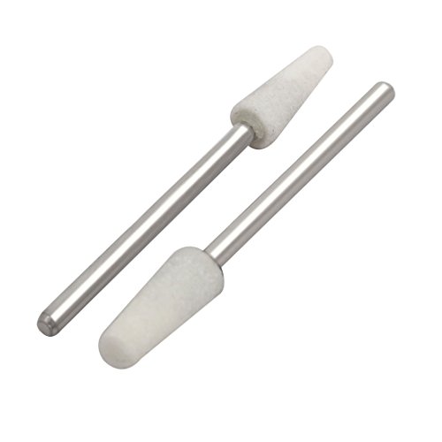SOURCINGMAP Pointe à meuler corindon blanc 10pcs tête 5 mm