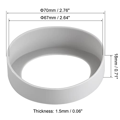 sourcingmap Home & Garden socle gourde silicone gris lot 4 antidérapant