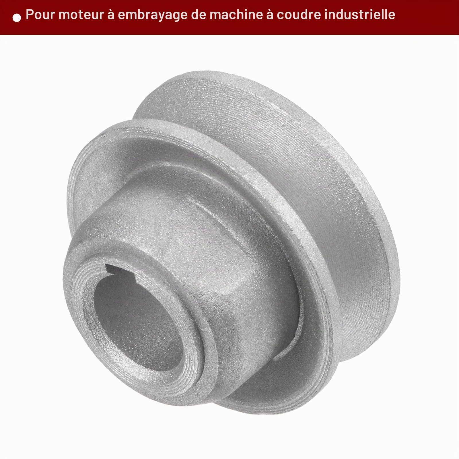 Sourcing Map Poulie moteur machine à coudre alu 45x15 mm
