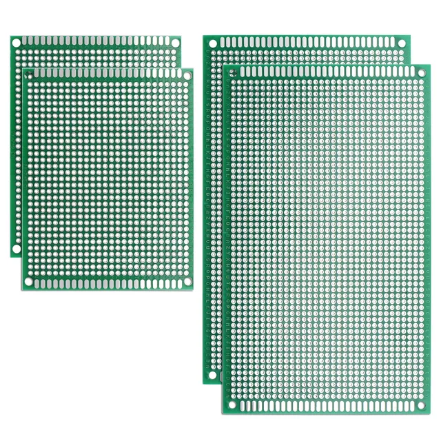sourcingmap Kit PCB Double Face 7x9 9x15 Lot de 4 FR4