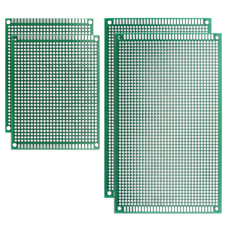 sourcingmap Kit PCB Double Face 7x9 9x15 Lot de 4 FR4