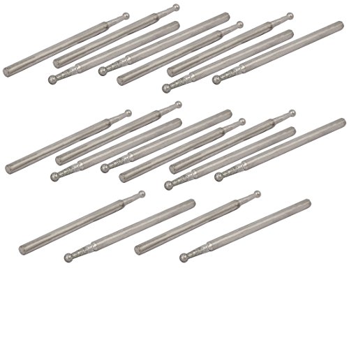 sourcingmap Industrial fraise diamant boule 2 mm lot 20