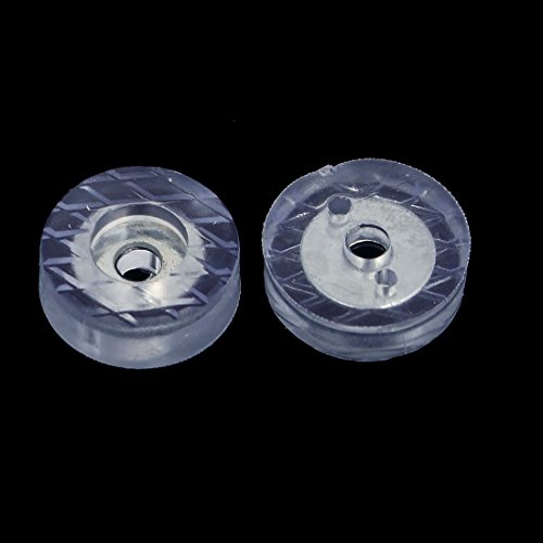 SOURCINGMAP Patin meuble rond 18x7mm caoutchouc 12pcs