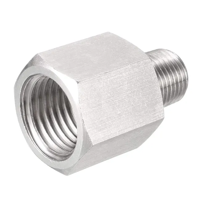 Sourcing Map Industrial Adaptateur Inox 1/8 NPT Mâle 1/4 G Femelle