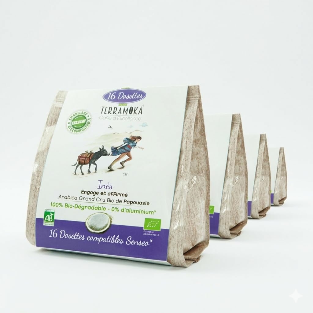 Terramoka Inès dosettes Senseo 80 bio épicé