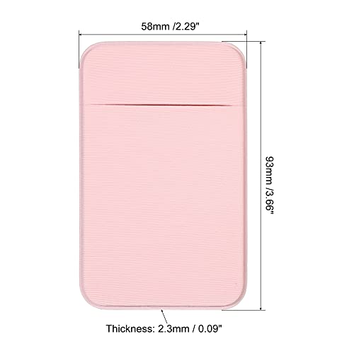 Sourcing Map Electronics porte-carte téléphone extensible rose lot 3