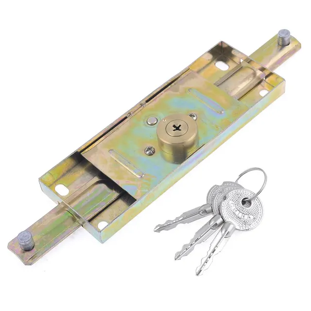 Sourcingmap Home & Garden serrure volet roulant 23 cm or 3 clés