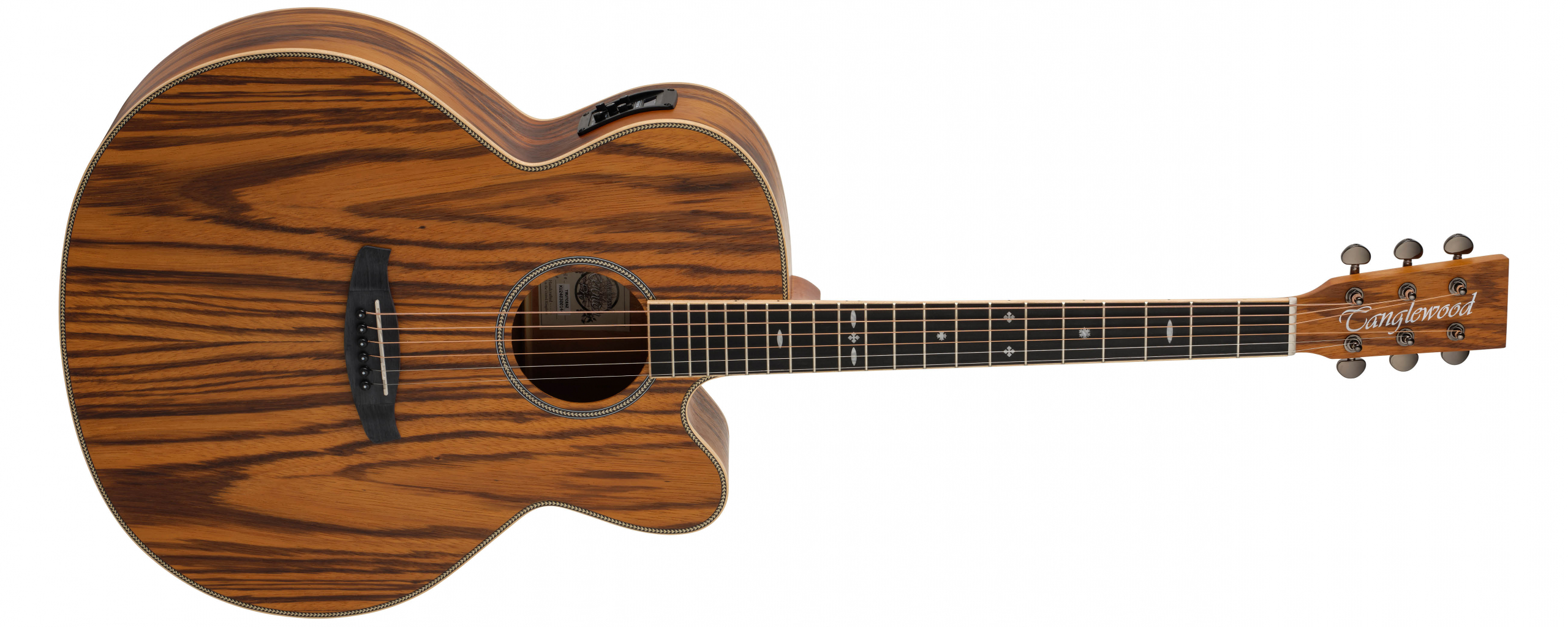 Tanglewood Reunion Pro TRU7CEAZ ukulélé concert pan coupé