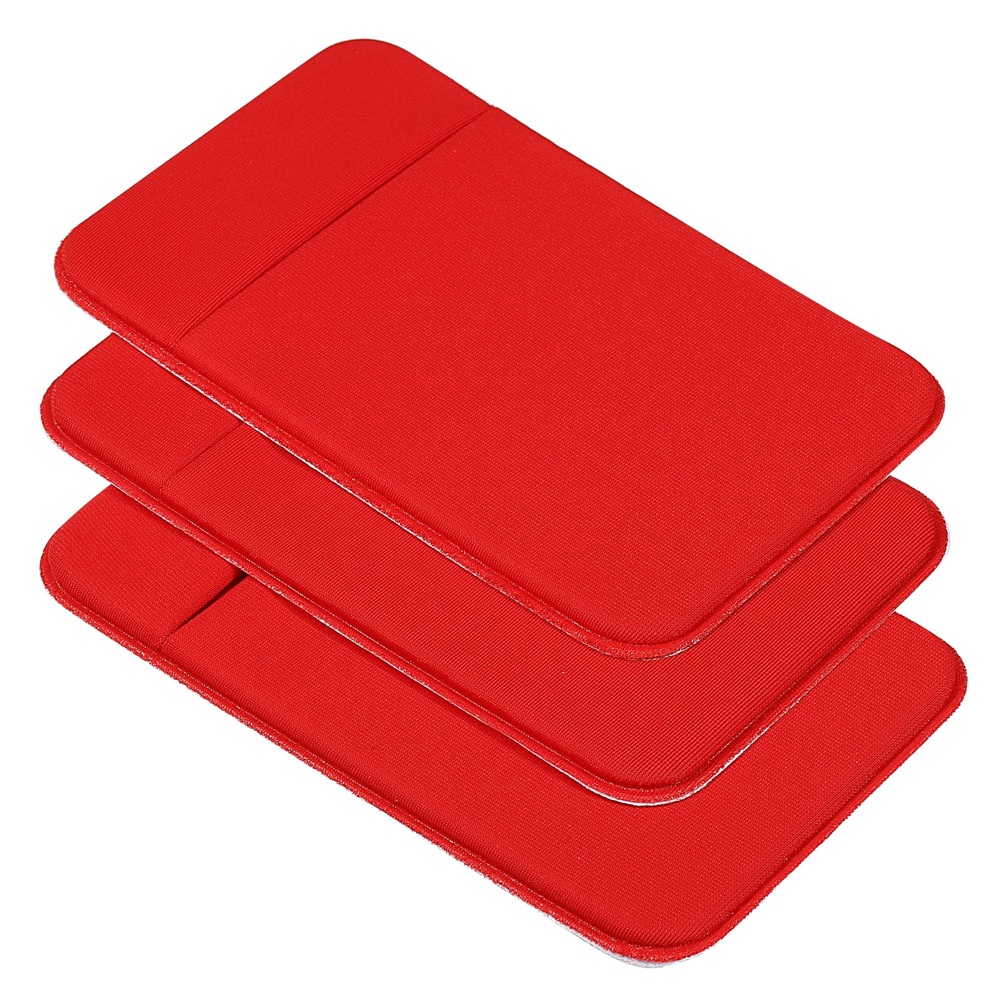 Sourcing Map Electronics porte-carte téléphone extensible rouge lot 3