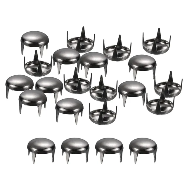 sourcing map Home & Garden clous dôme métal 9mm noir lot 200 laiton