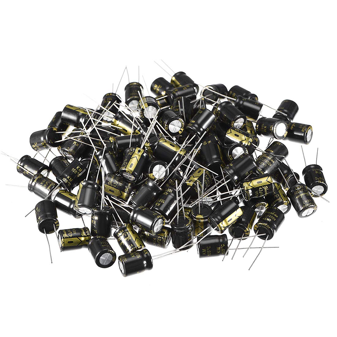Sourcing Map condensateur électrolytique 4,7µF 450V lot de 100