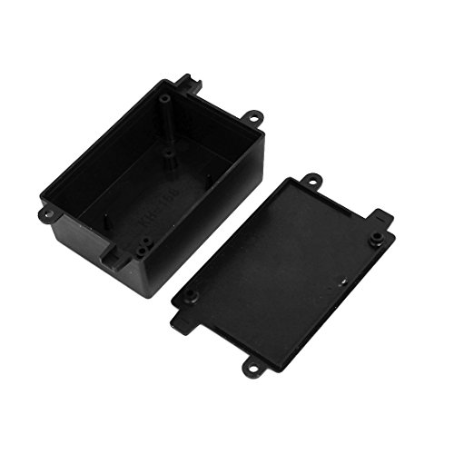 sourcing map Electronics boîte de jonction IP65 noir 2 pièces ABS