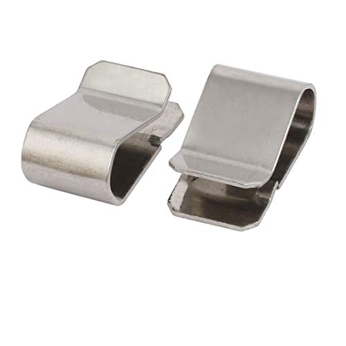 Sourcing Map Home Clip U Ressort Inox 21,4x12mm 20pcs