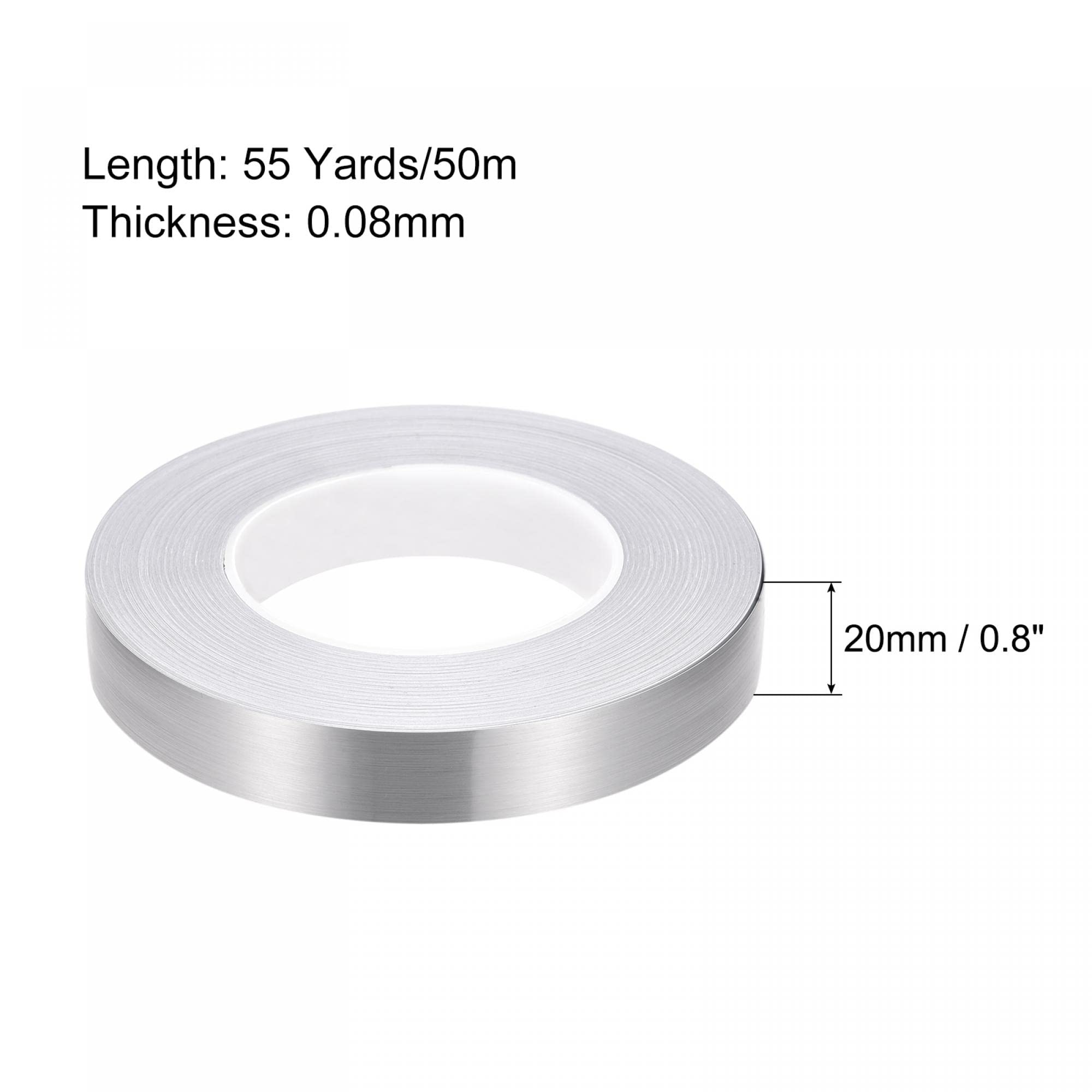 sourcing map Home & Garden ruban adhésif carrelage argenté 20mm x 50m