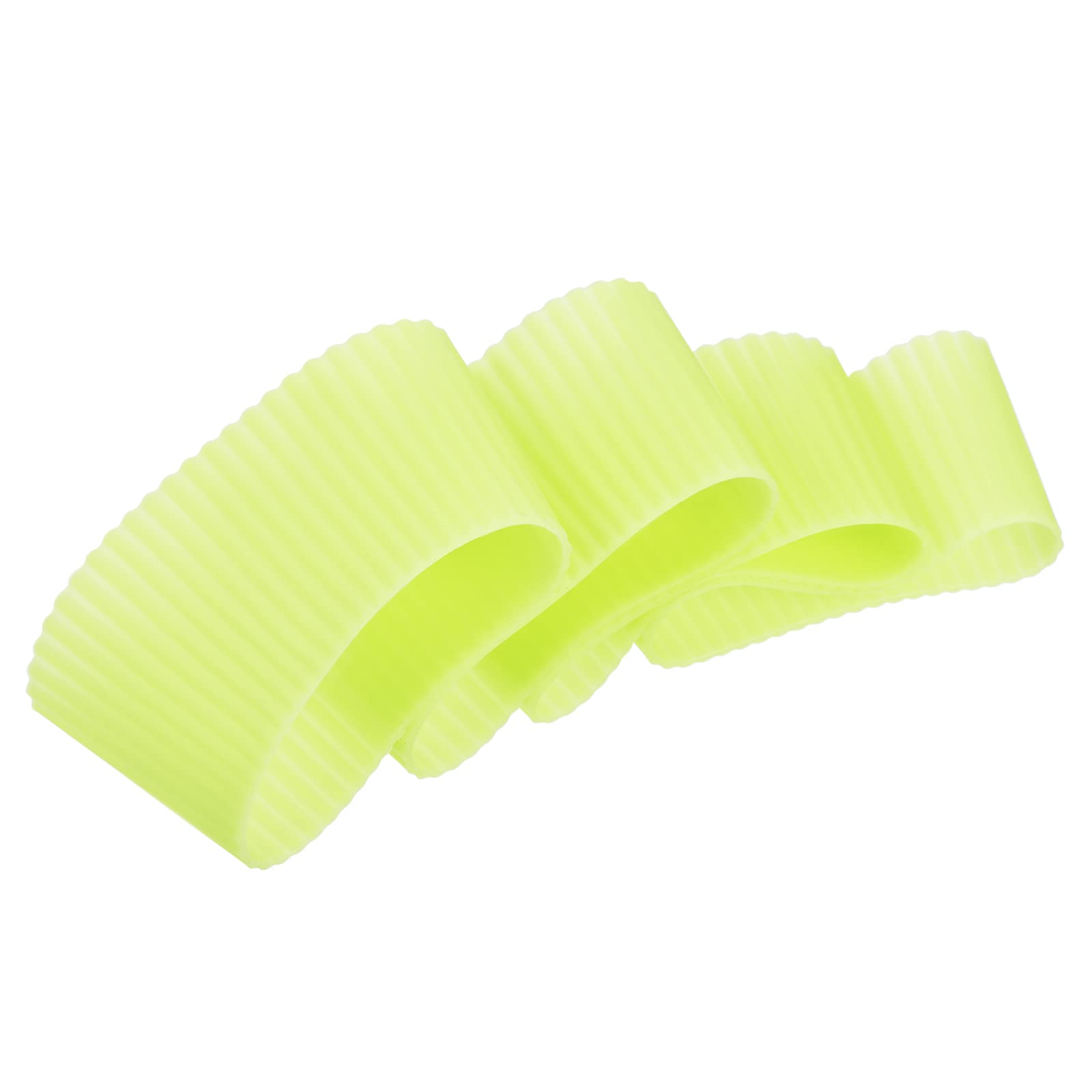sourcingmap Manchon Tasse Silicone Jaune Lot 4 Antidérapant