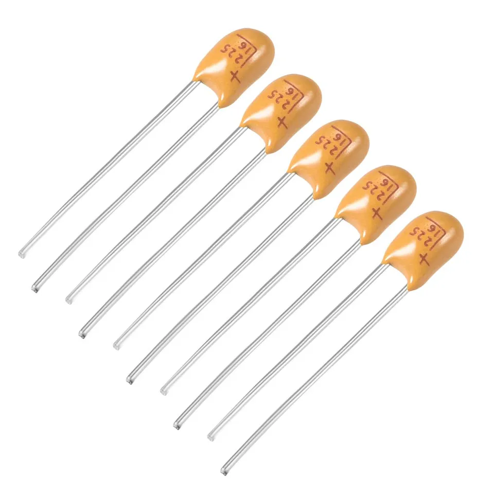 SourcingMAP Industrial condensateur tantale 2.2uF 16V 5 pièces