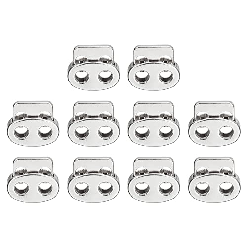 Sourcing Map Home & Garden arrêt cordon 17x14,7mm argent 10 pcs