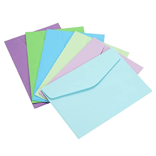 Sourcing Map 60 Mini Enveloppes papier multicolore vert bleu