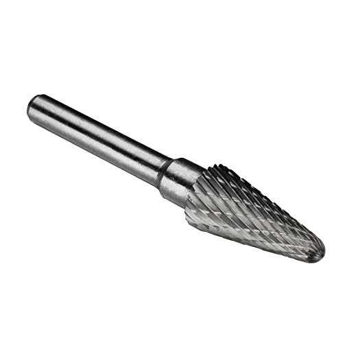 Sourcing Map fraise rotative carbure conique 10mm tige 6mm