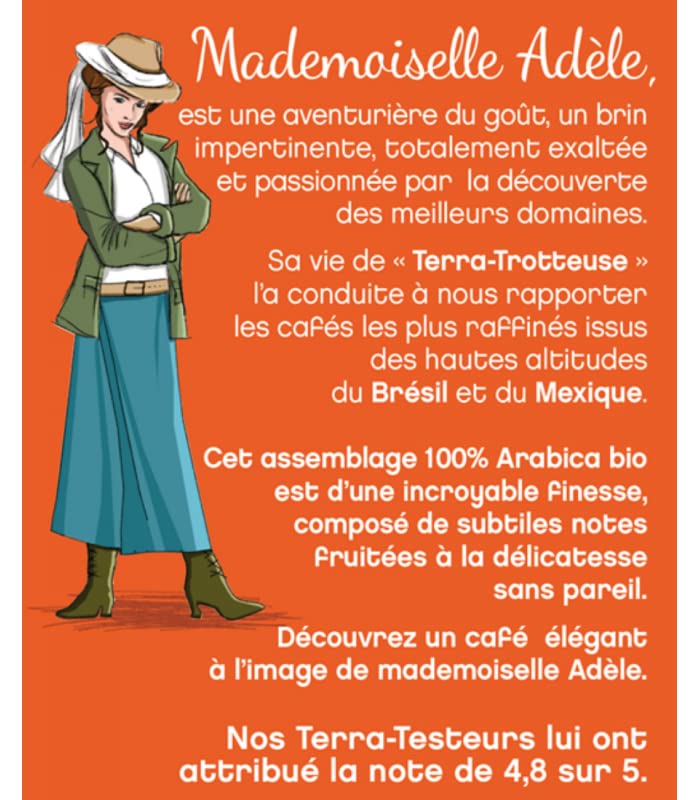 Terramoka Mademoiselle Adèle dosette Senseo bio x80 arabica