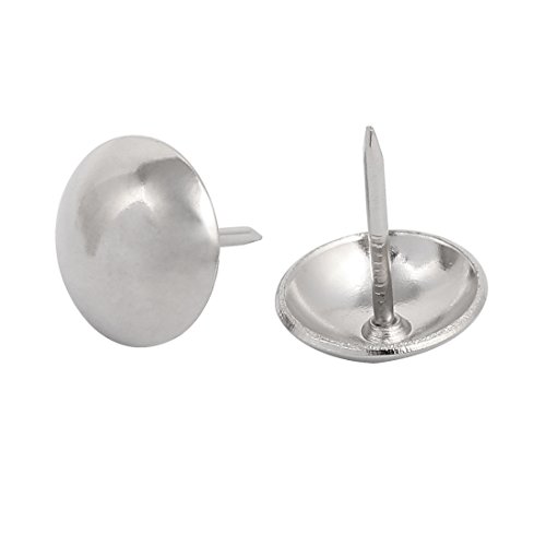 Sourcing Map Home & Garden Clou Tapissier Inox 19mm Argent 60 pcs
