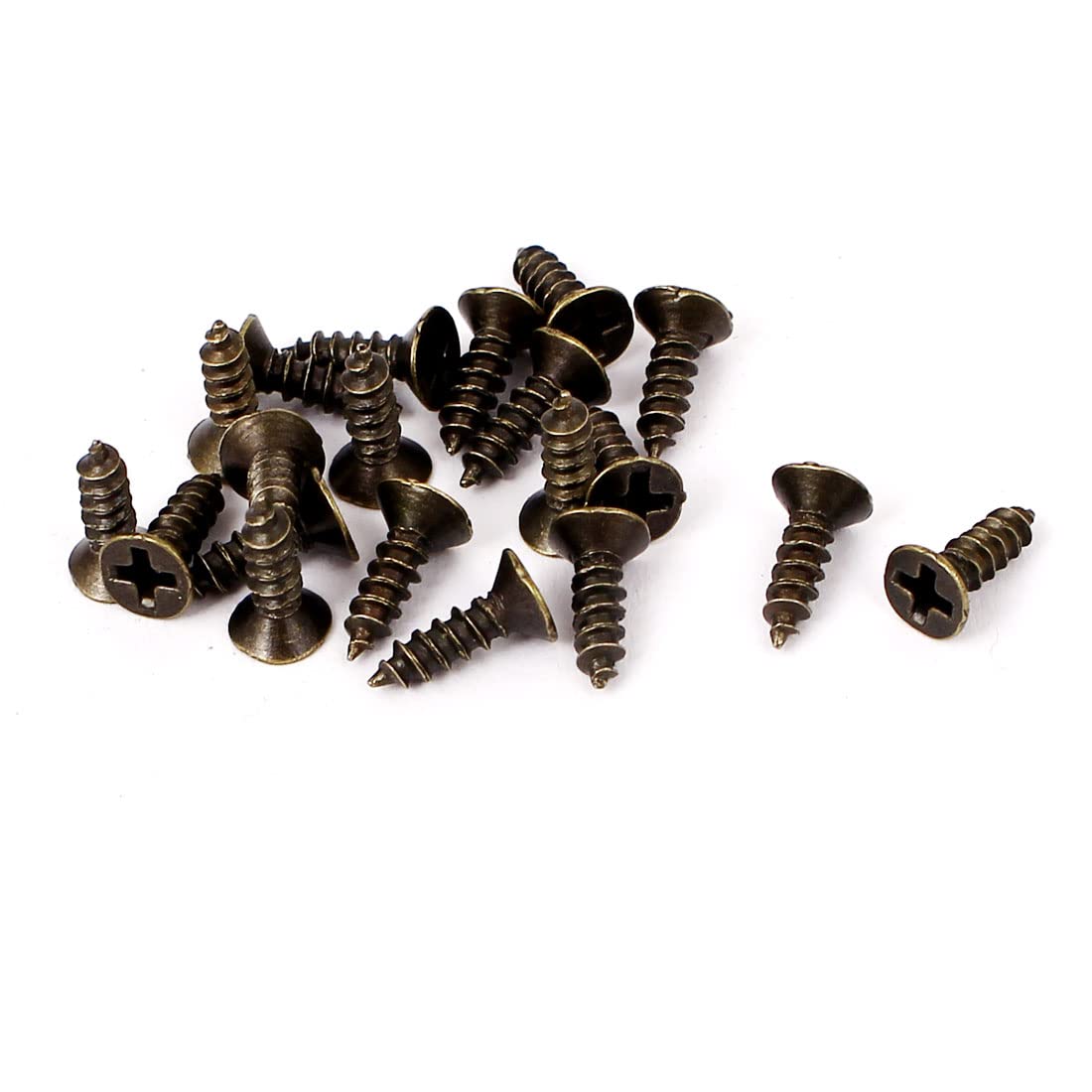 Sourcing Map Porte-Étiquette Métal Bronze 85mm 10pcs