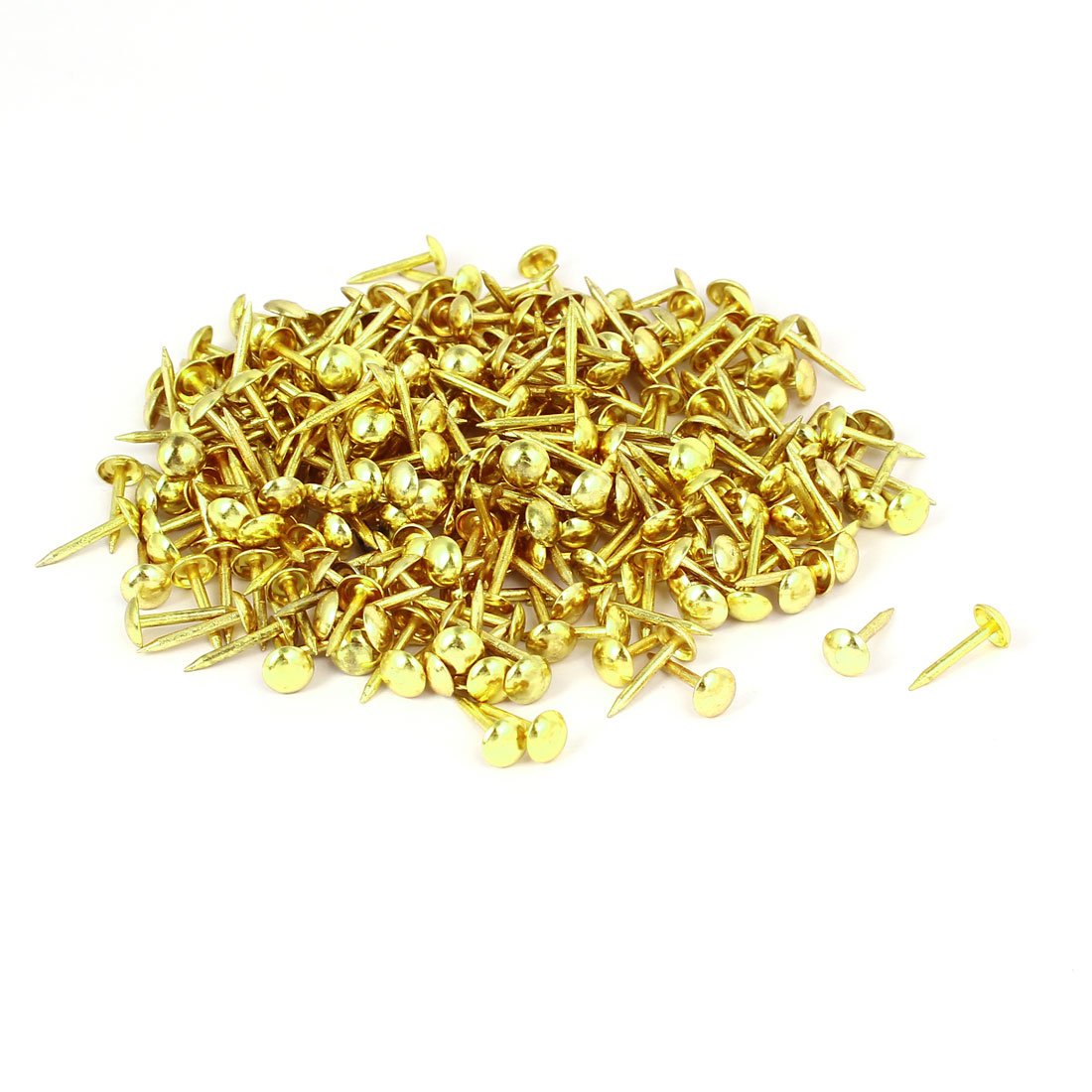 sourcing map Clou Tapissier 6x14mm Clou Doré 300pcs